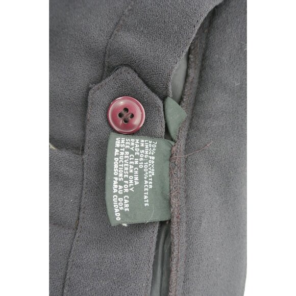 Kasper Plum Purple Brown Pant Suit Set Size 10 - Picture 11 of 12